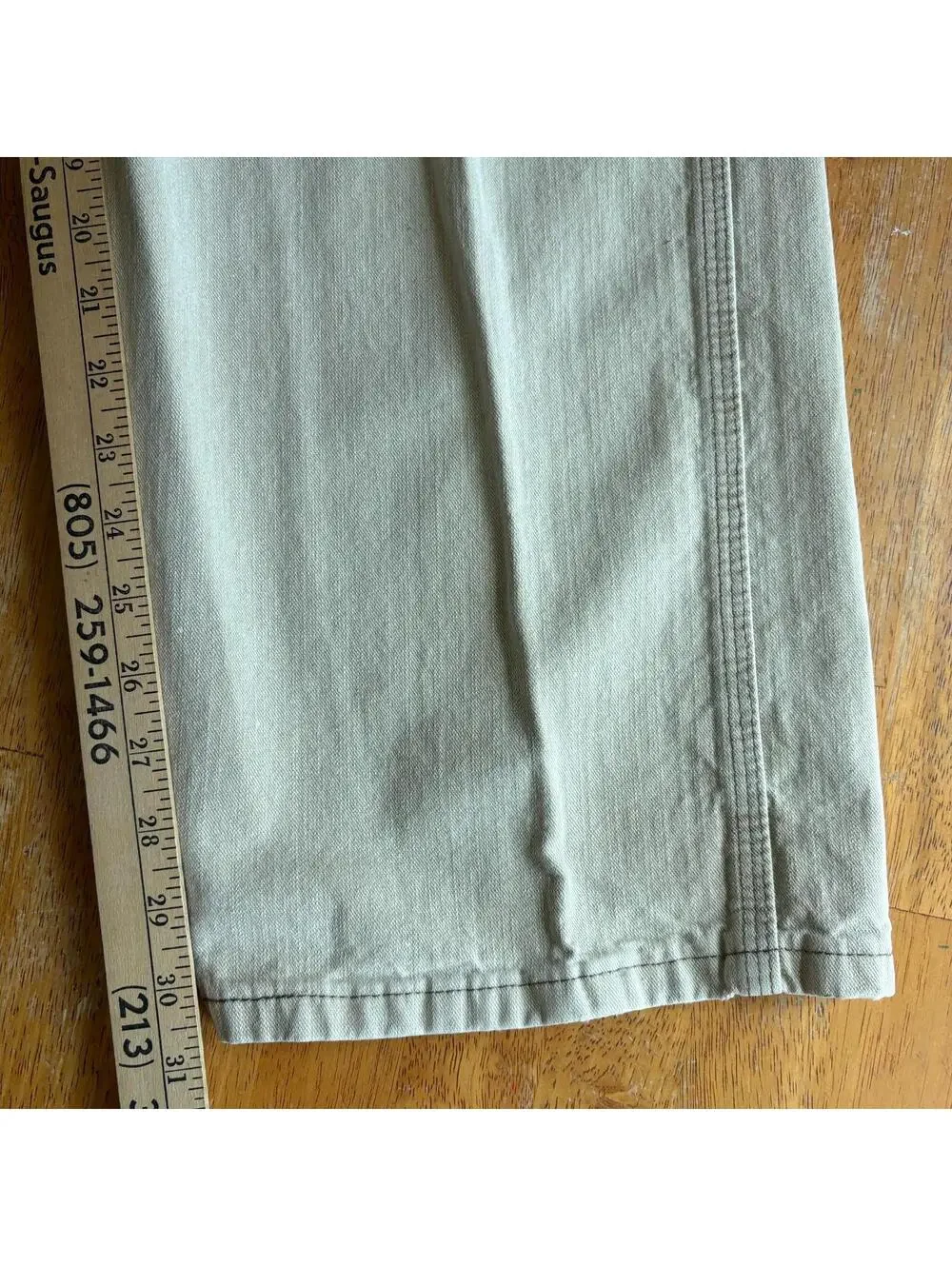 Carpenter Workwear Pants Wrangler 36x30 Fits Like 35X31 Tan Utility Straight Leg